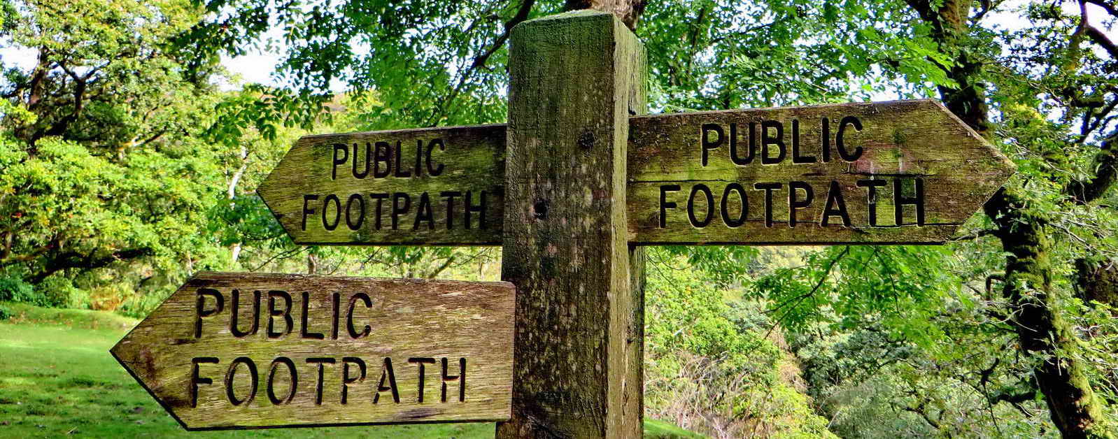 Footpaths Inkberrow   Public Footpath Sign 