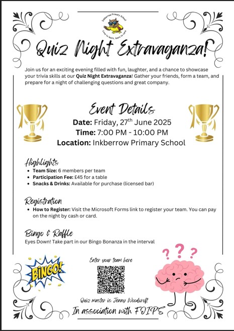 Inkberrow School Quiz Night